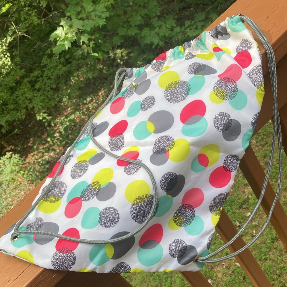 Thirty-One Circle Pattern Nylon Backpack - image 2